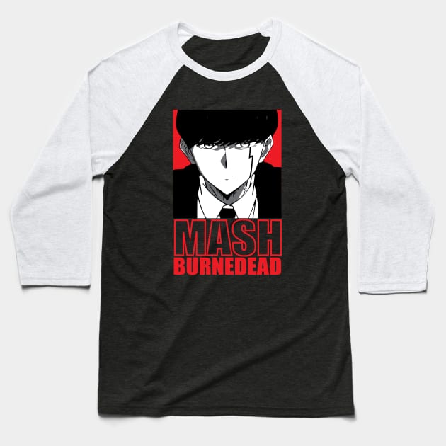 Mash Burnedead - Mashle Magic and Muscles Baseball T-Shirt by Buggy D Clown